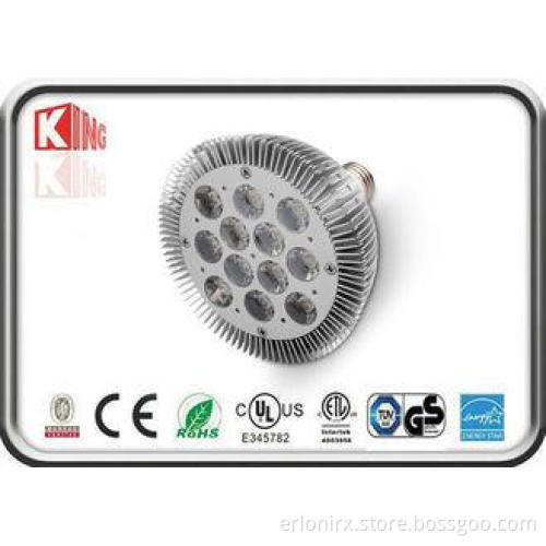 High Power Par38 18W LED Par Spotlight 110V AC 12*3W 2700K